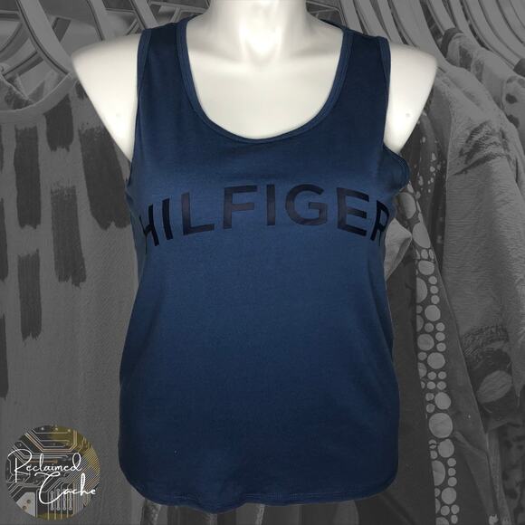 Tommy Hilfiger Sport Blue Muscle Tank - Size Large - Picture 1 of 11